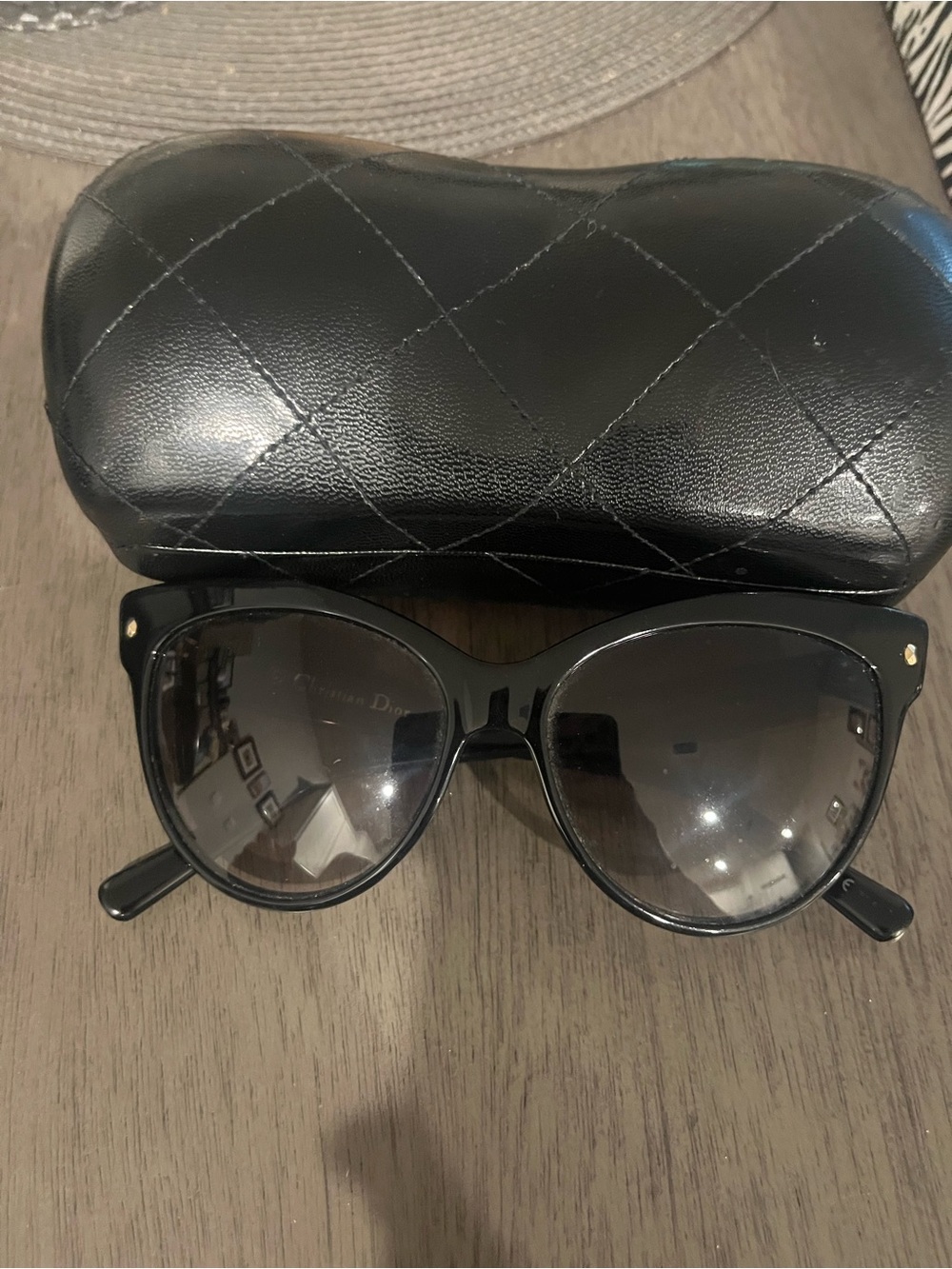 Dior Black Cat-Eye Women's Sunglasses